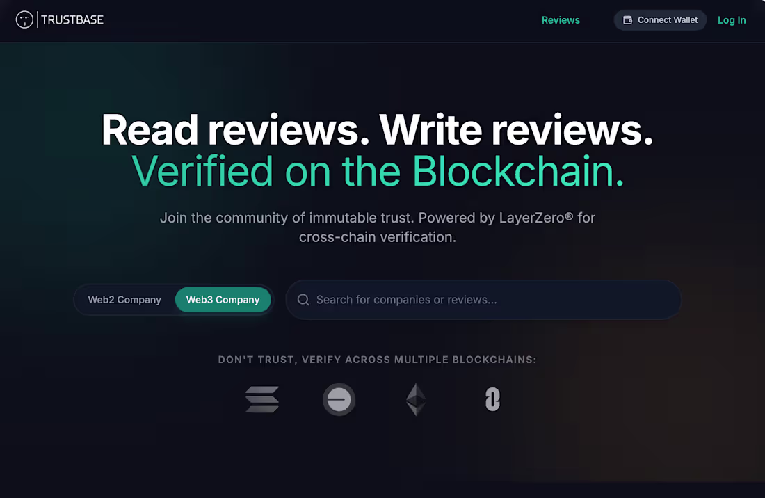 Cover image for I built a web3 dapp that writes reviews onto the blockchain....