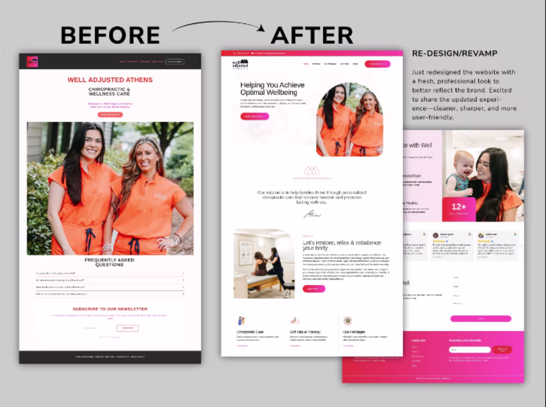 Cover image for Website Redesign for Modern Chiropractic Business