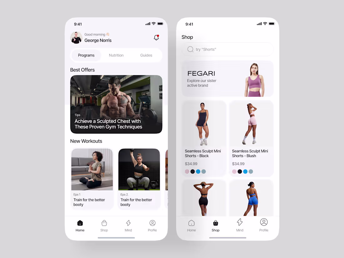 Cover image for Fitness App Design