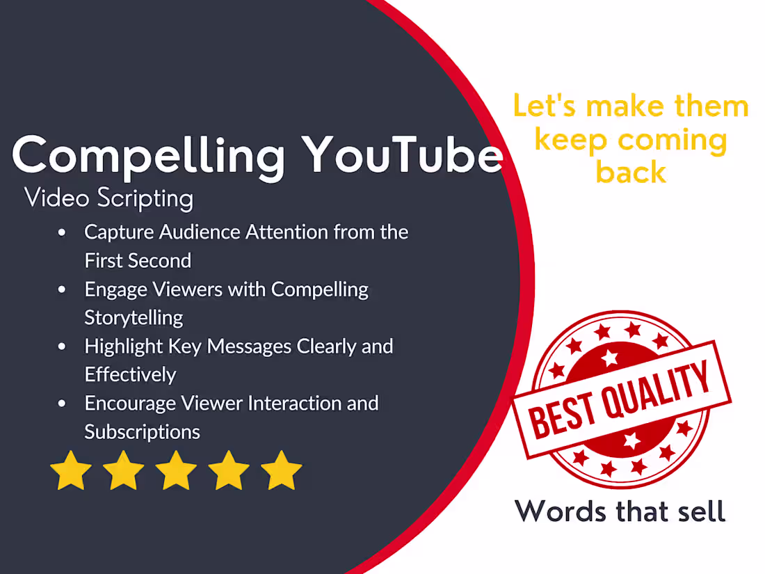 Cover image for YouTube video scriptwriting 