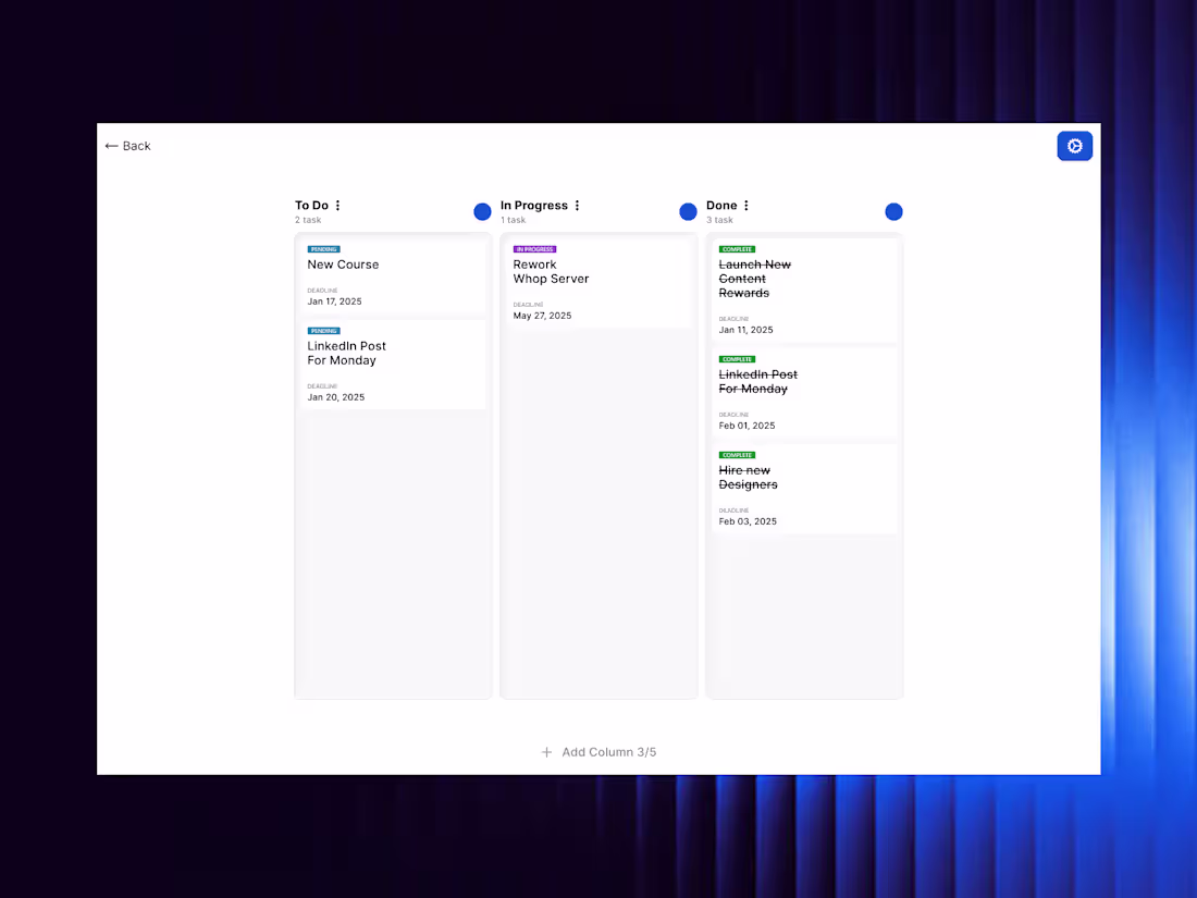 Cover image for I been working on this Task Manager for while. Lately I've b...