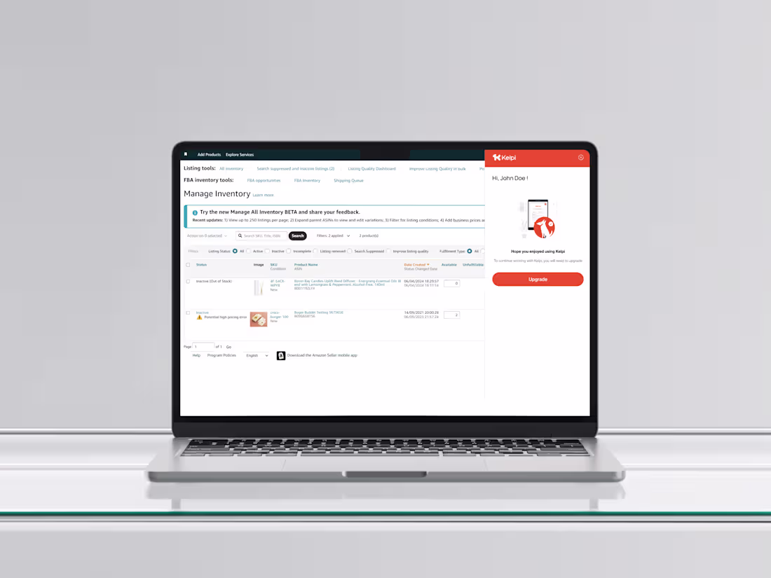 Cover image for UX/UI Enhancement for Kelpi's Amazon Listing Tool