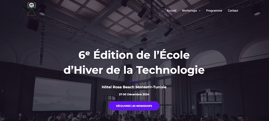 Cover image for Event Website 'École d’Hiver de la Technologie'