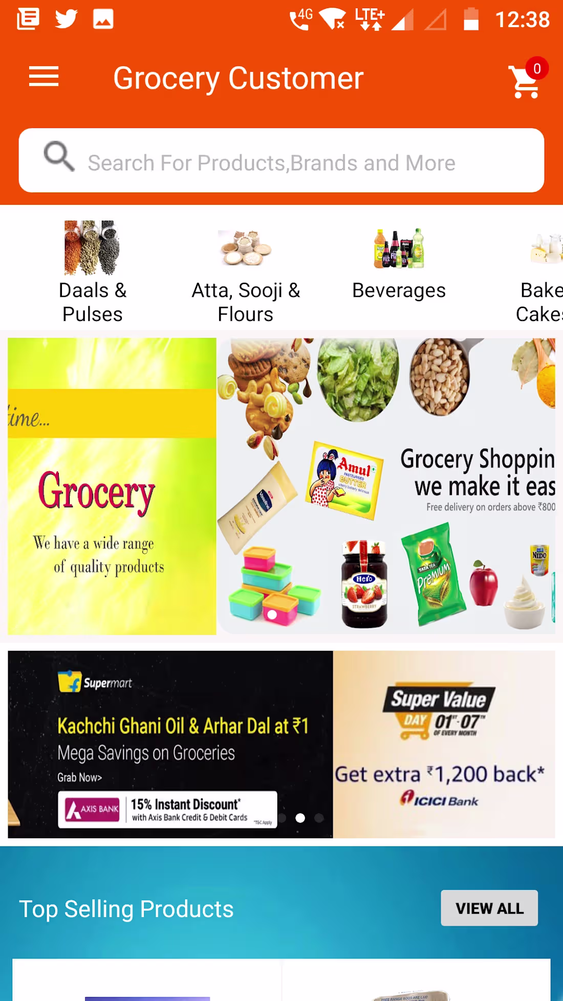 Cover image for Grocey Delivery app