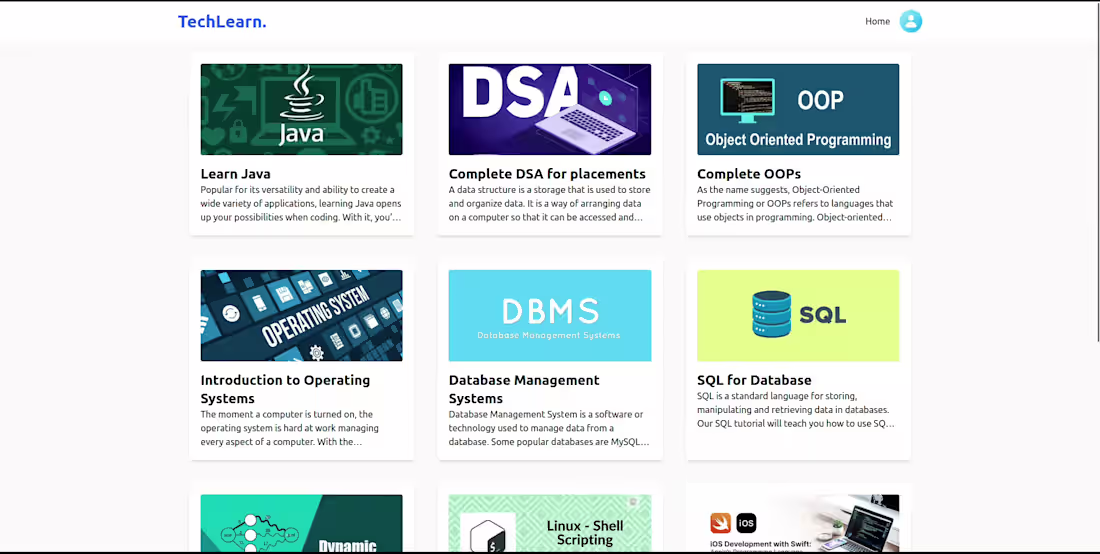 Cover image for Fullstack Edtech website with learning resources