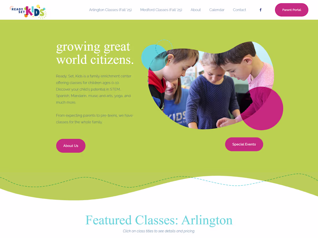 Cover image for Ready-Set-Kids is an enrichment center