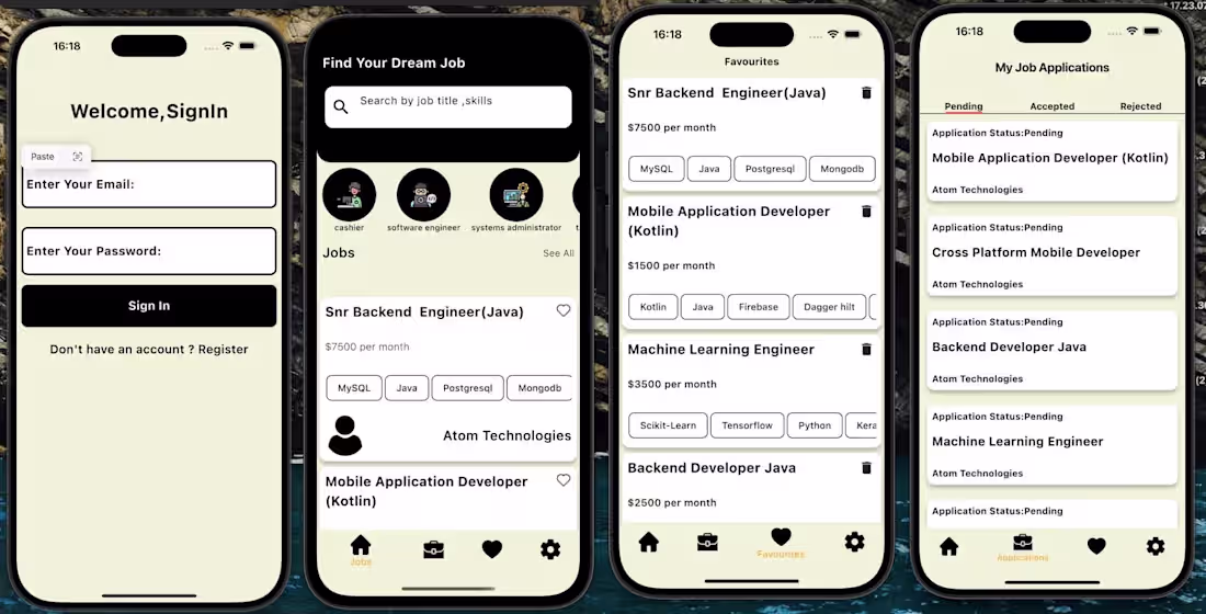 Cover image for Job Board Cross Platform Mobile App