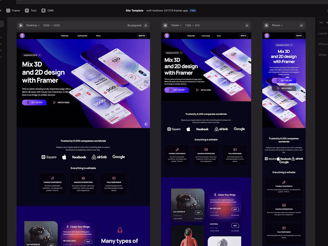 Cover image for Framer Landing Page
