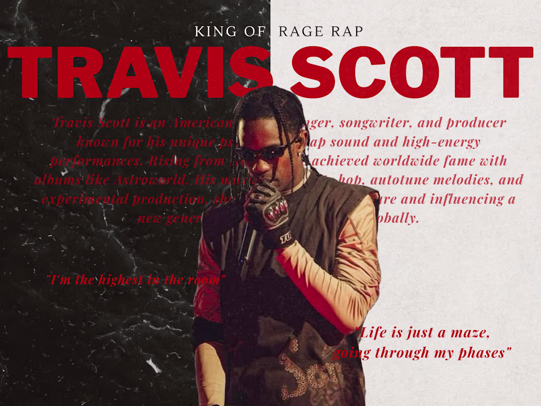 Cover image for Travis Scott Editorial Poster Design

This