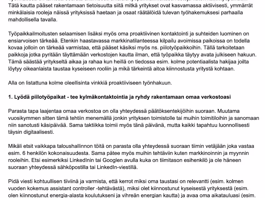 Cover image for Copywriting and SEO Project (client: HR industry)