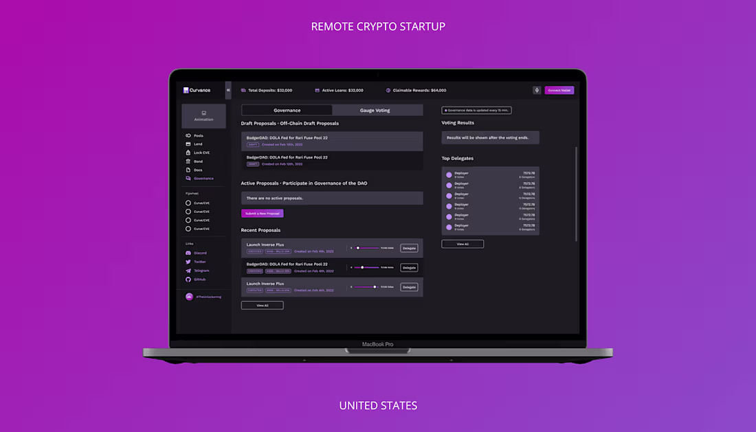 Cover image for SaaS Dashboard for Crypto Startup