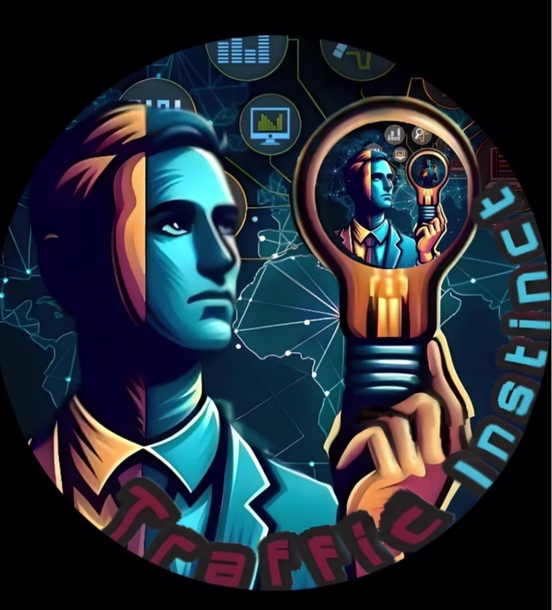 Cover image for Logo for Traffic Instinct Marketing