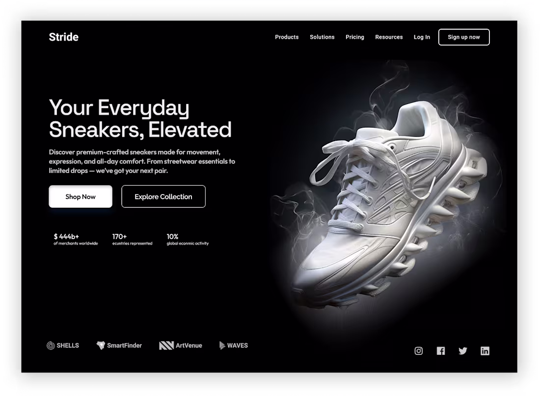 Cover image for Stride - Your Everyday Sneakers, Elevated