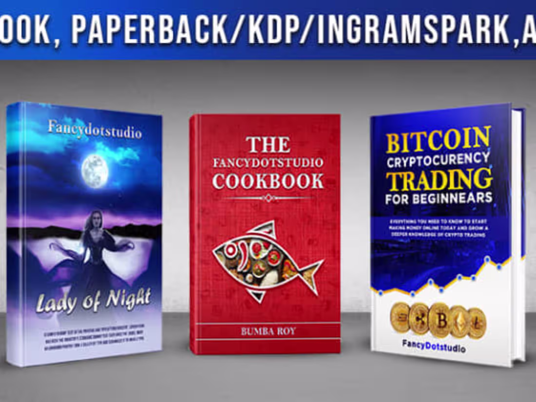 Cover image for I will do ebook cover design, book cover design, KDP book cover