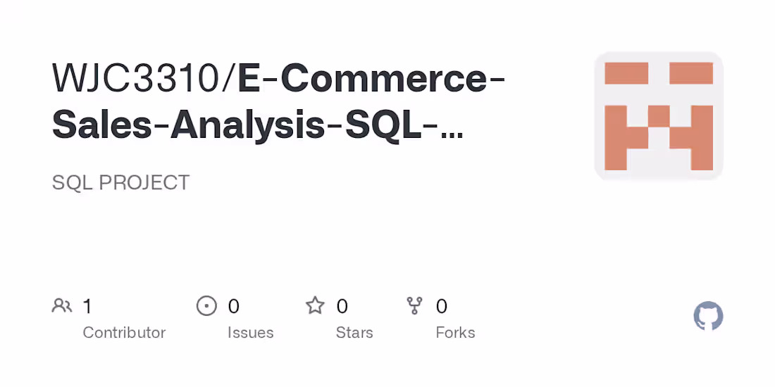 Cover image for E-Commerce Sales Analysis with SQL & Tableau