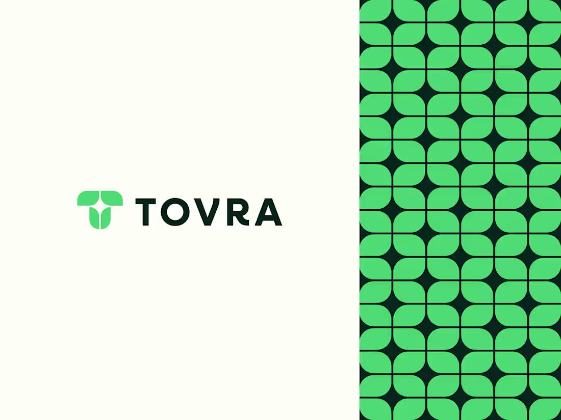 Cover image for Recently designed this logo for Tovra. The mark blends the l...