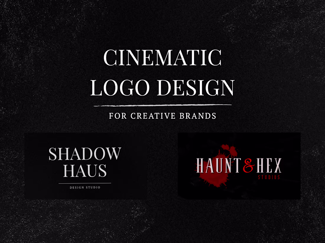 Cover image for Cinematic, dark aesthetic logo and