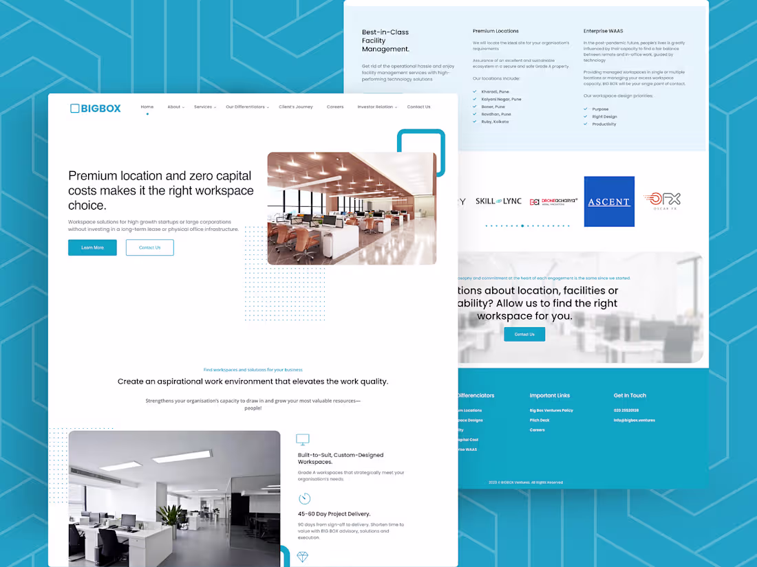 Cover image for CoWorking | Web design | UI/UX | Landing Page | Homepage