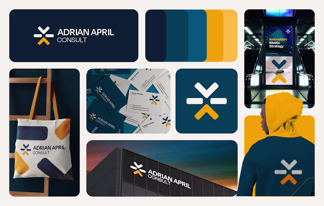 Cover image for Adrian April Consult Brand Identity