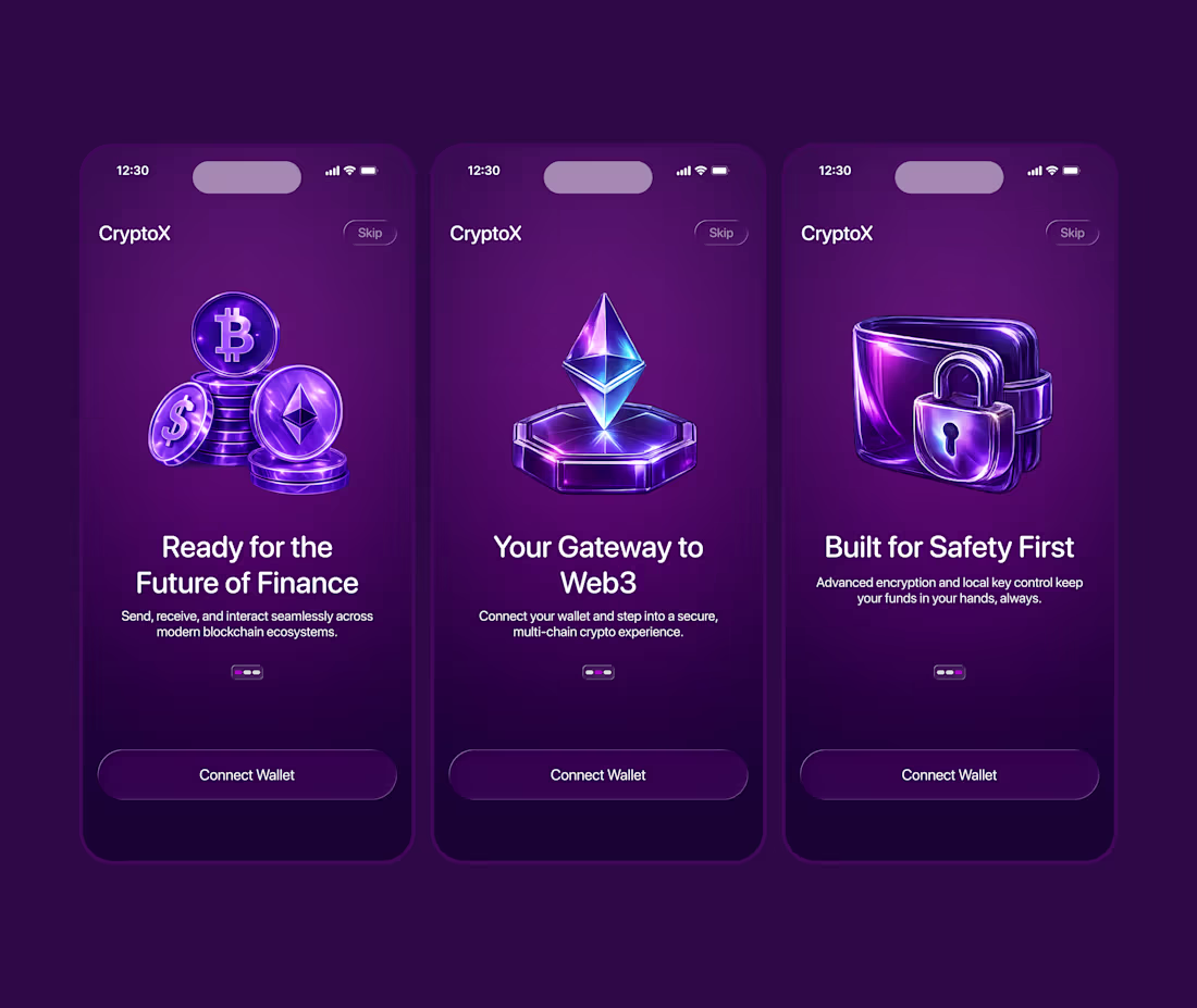 Cover image for Onboarding flow for cryptoX