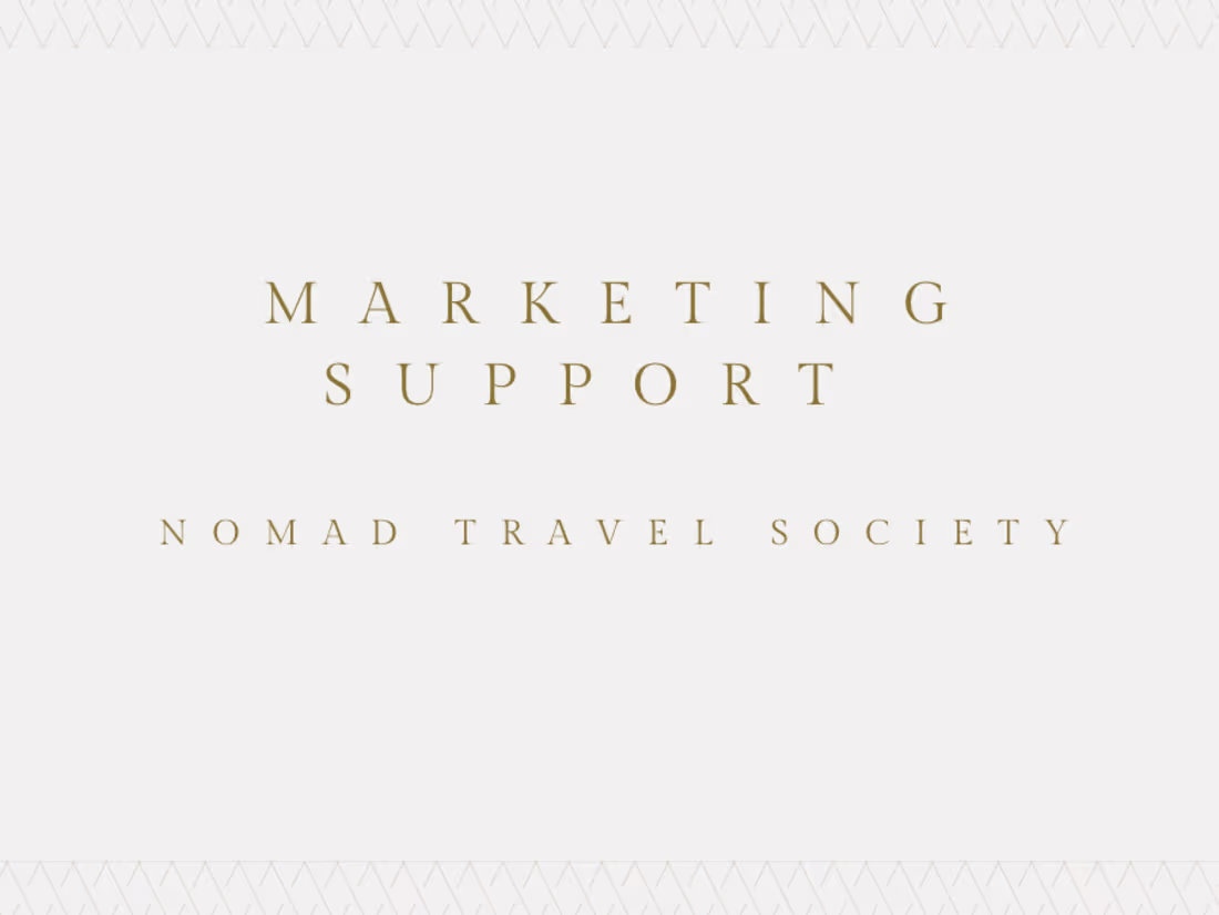 Cover image for Social Media Support- Nomad Travel Society
