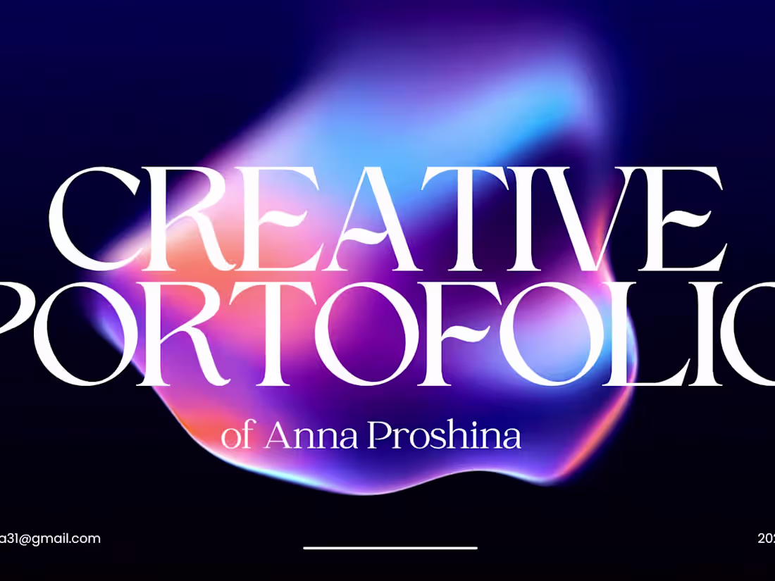 Cover image for Creative Portofolio of Anna Proshina