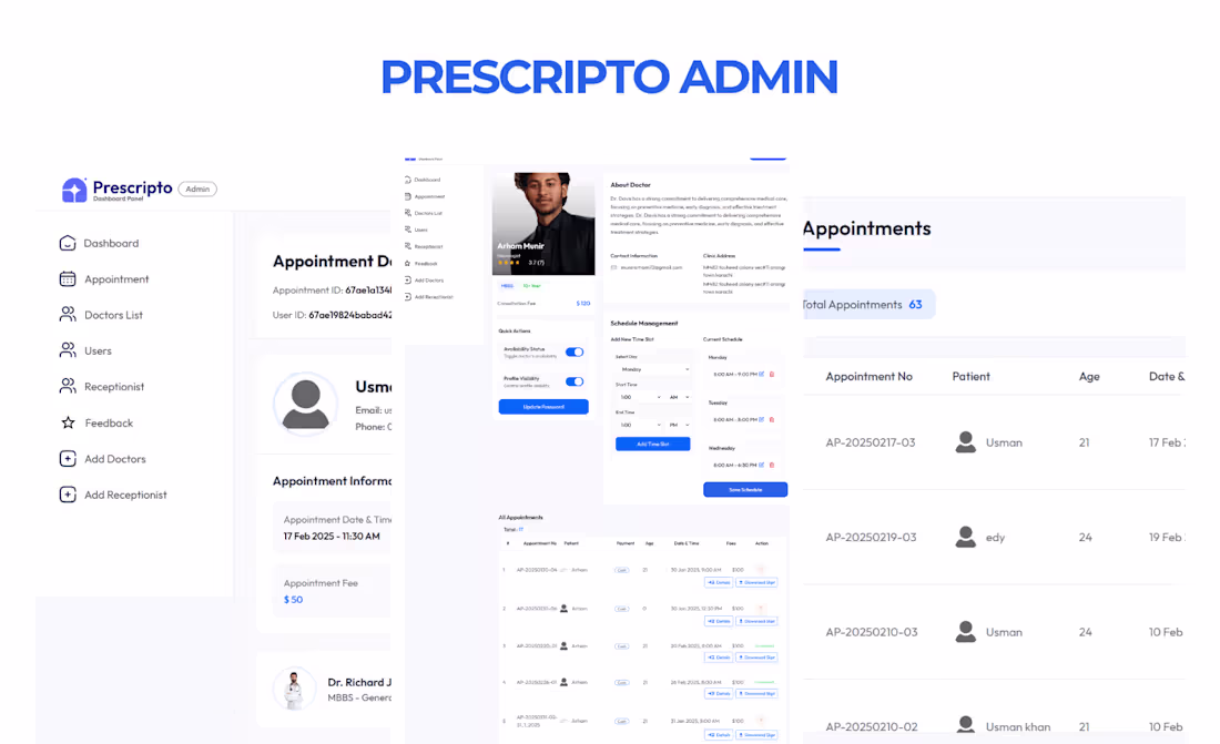 Cover image for Clinics Appointment System - Admin Version