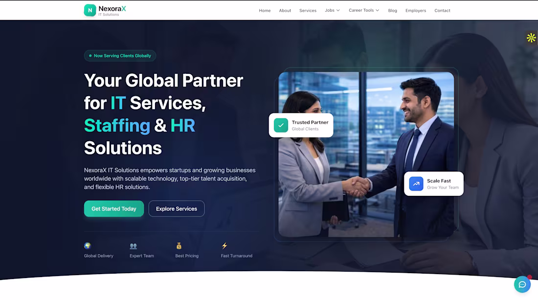 Cover image for NexoraX IT Solutions — Global