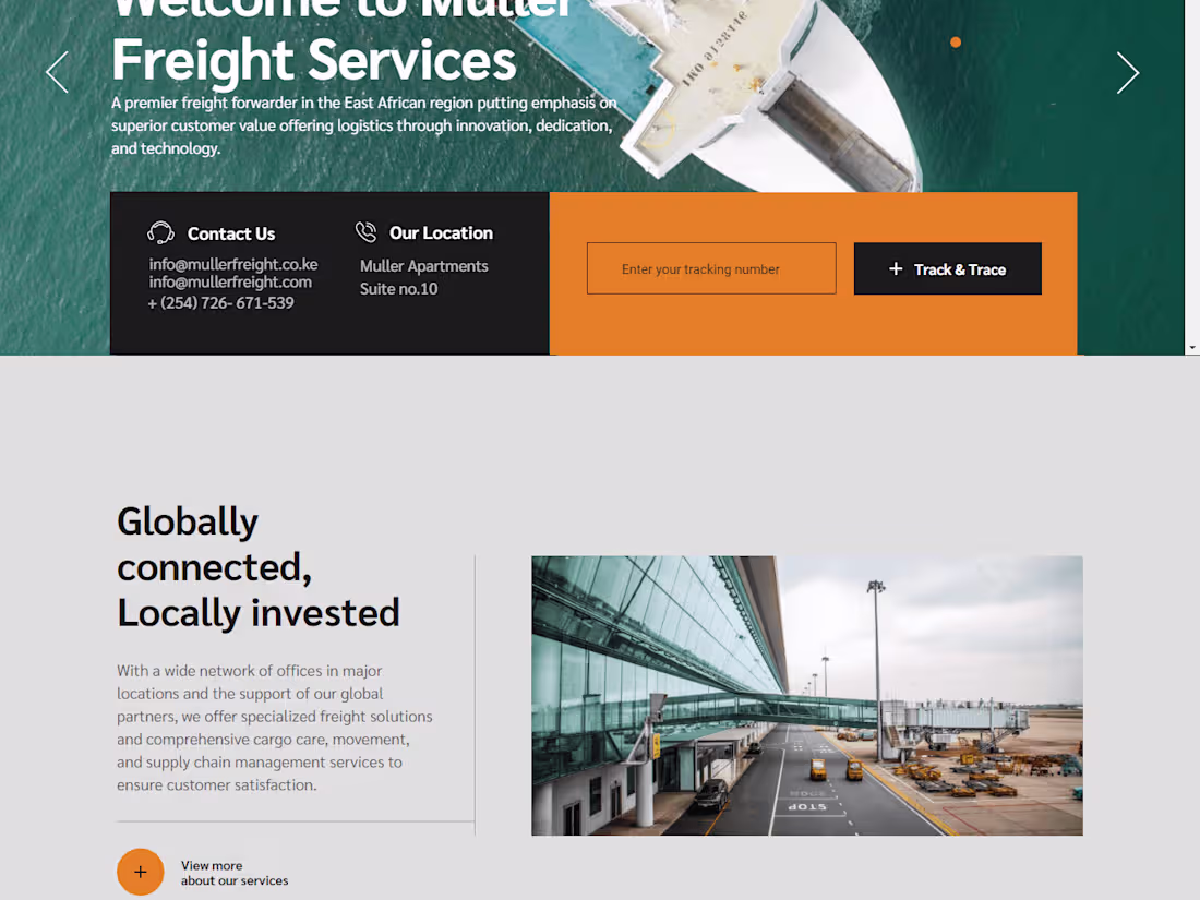 Cover image for Muller Freight – A premier freight forwarder