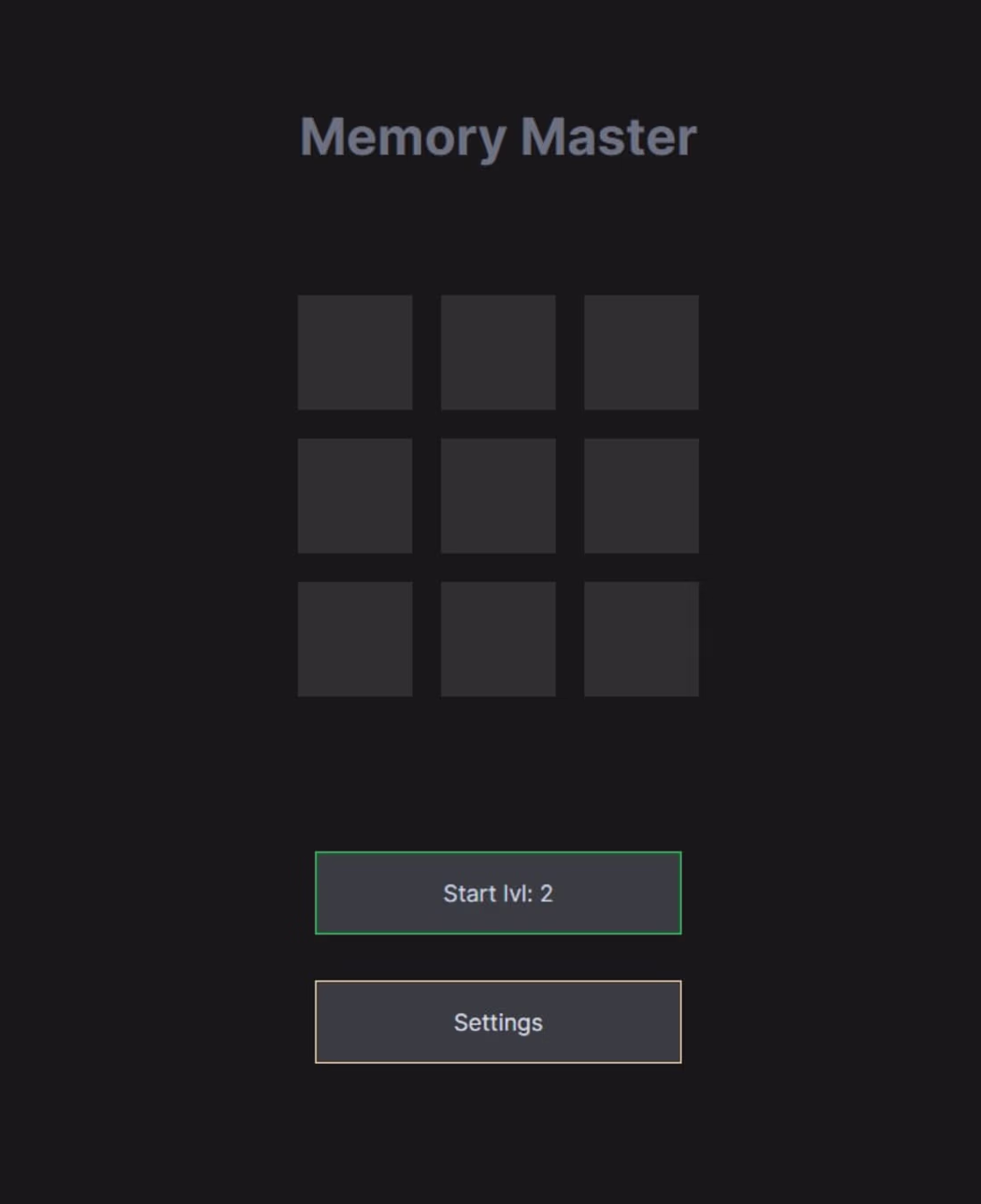 Cover image for Memory Master Game