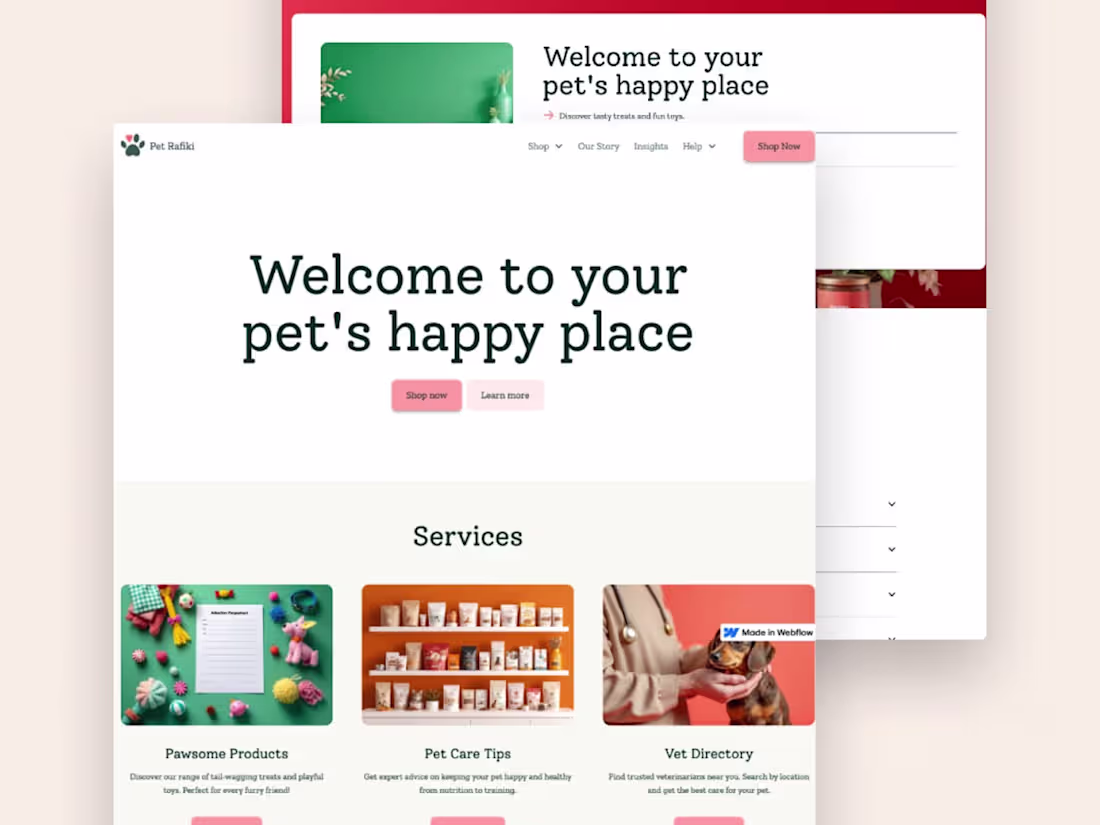 Cover image for Ecommerce Website | Pet Rafiki 
