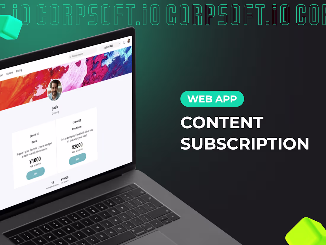 Cover image for Content subscription application for Asian market
