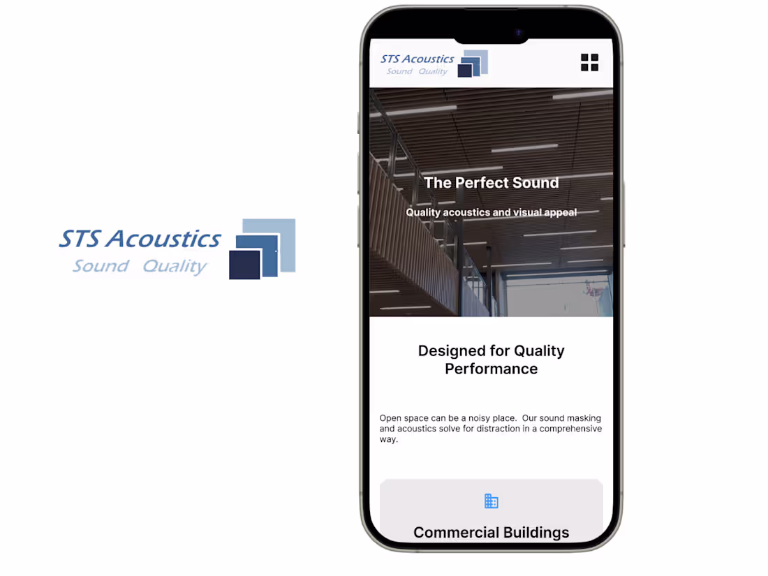 Cover image for Digital Brand Identity and Website Development for STS Acoustics