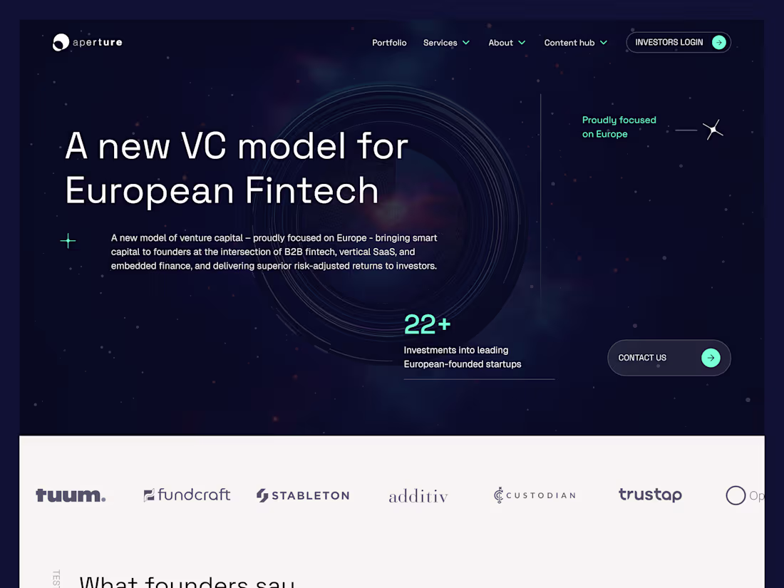 Cover image for Aperture - Fintech Growth Services and Investments