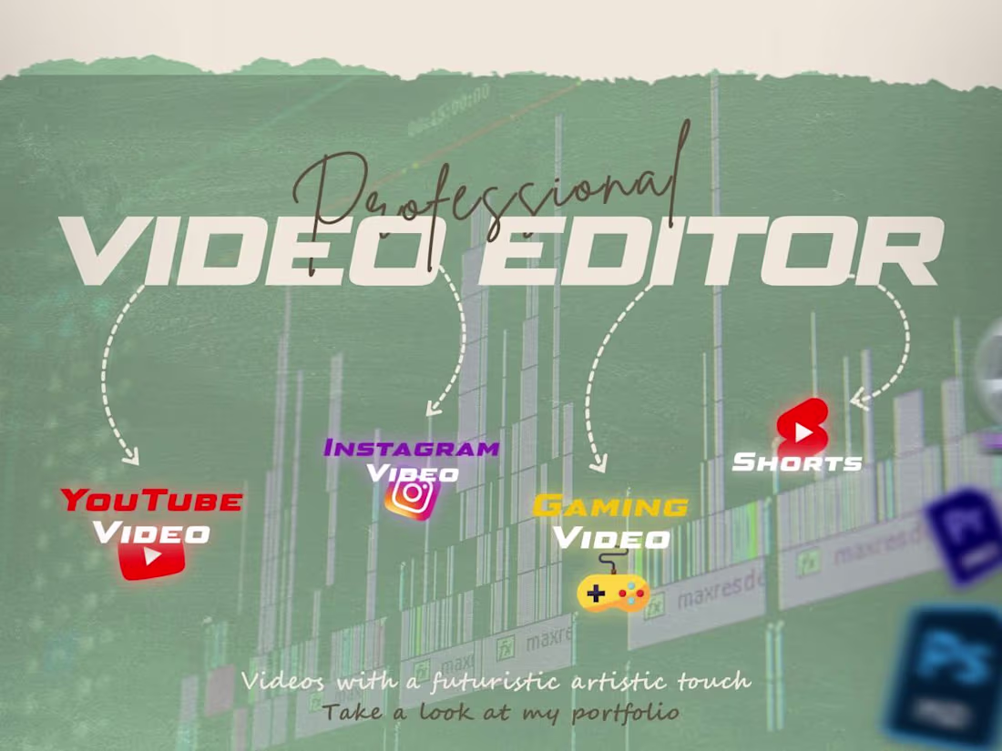 Cover image for social media video editing services from an expert video editor!