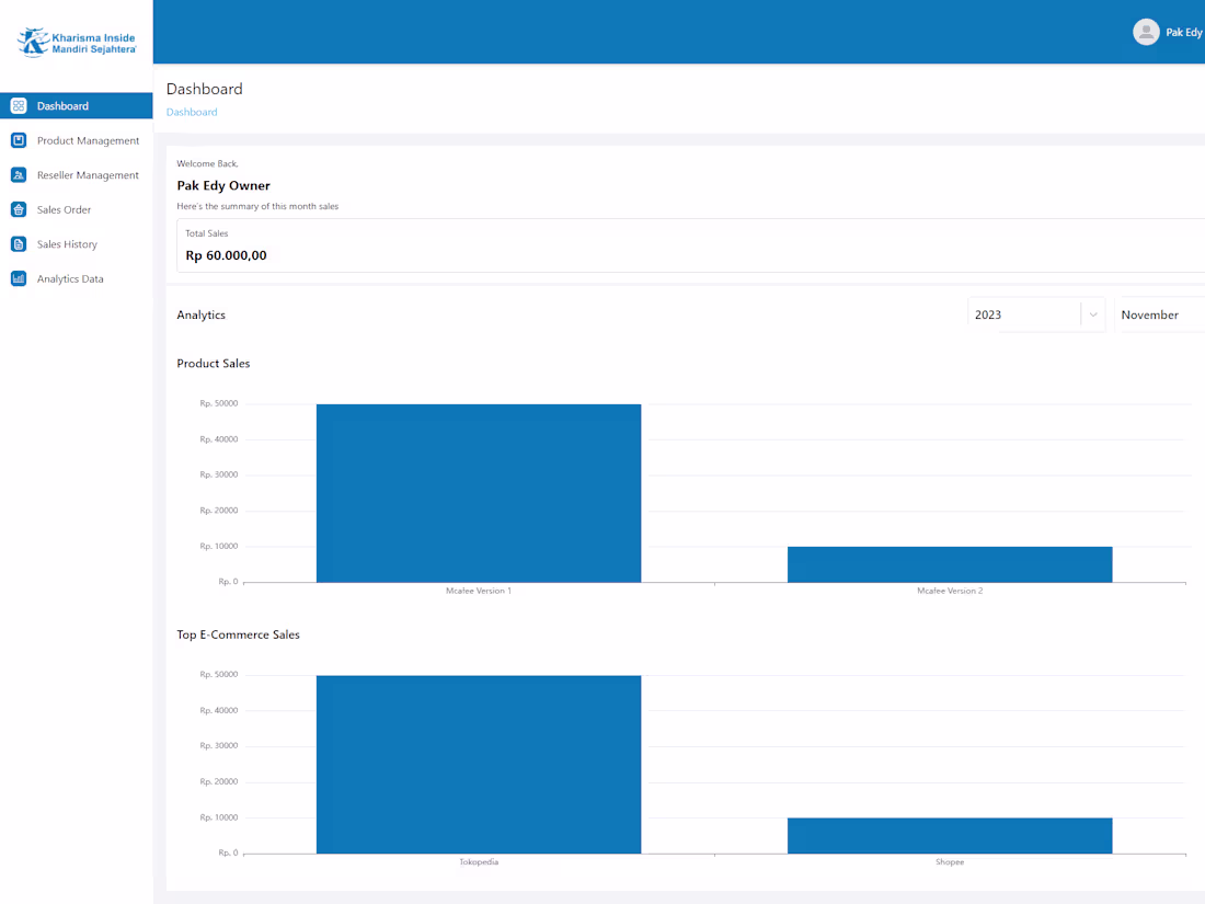Cover image for Kharisma Mandiri ✨ POSA Website built by ReactJS and Laravel 