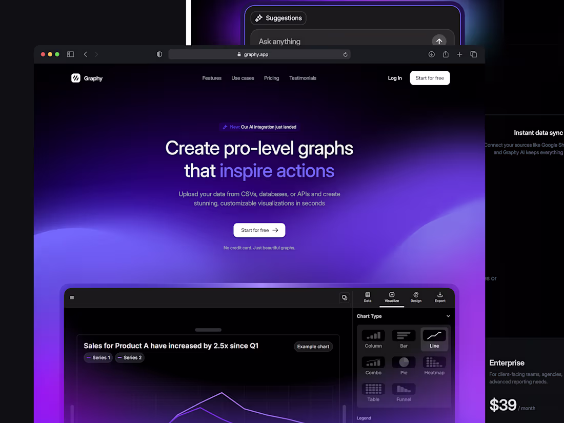 Cover image for Graphy - Landing page redesign concept