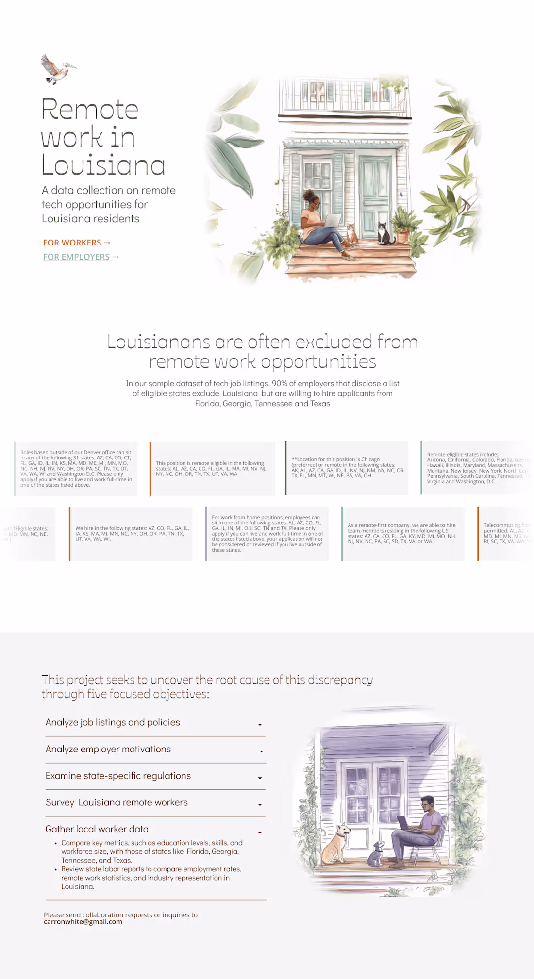 Cover image for Remote in Louisiana Research Project