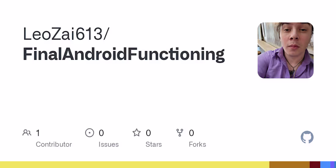 Cover image for LeoZai613/FinalAndroidFunctioning