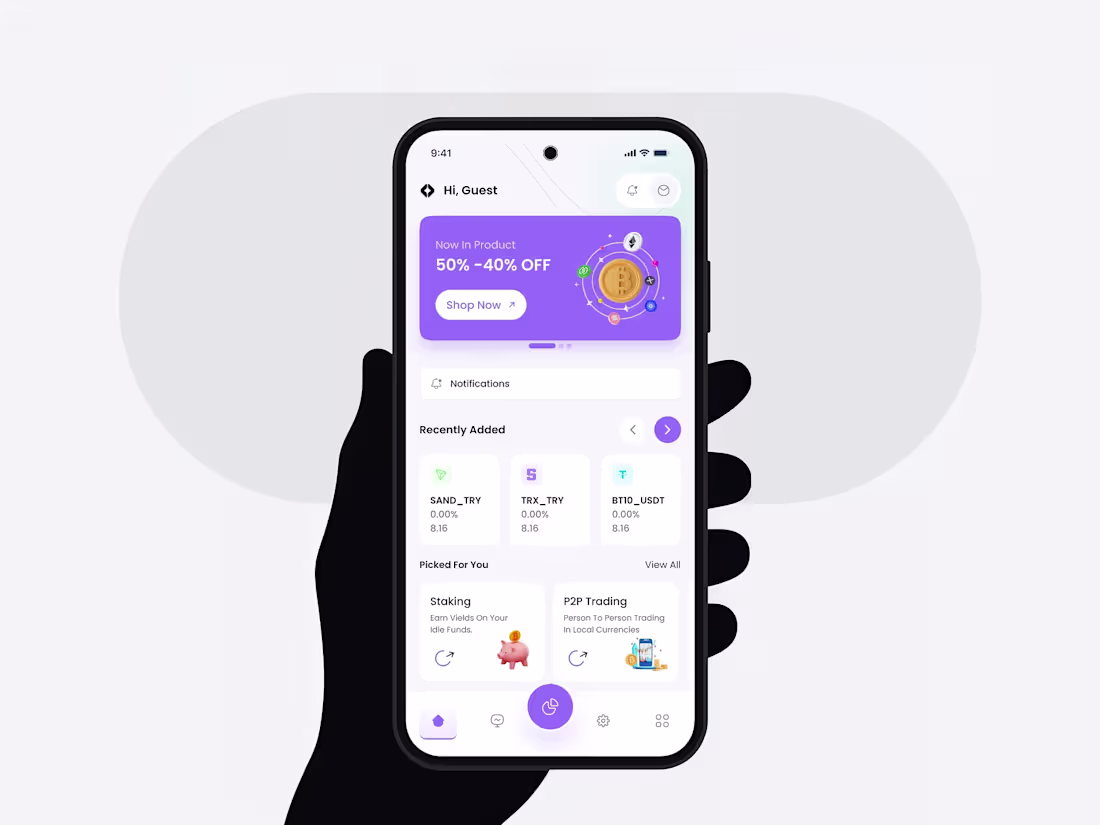 Cover image for Crypto app design built for trust and clarity.