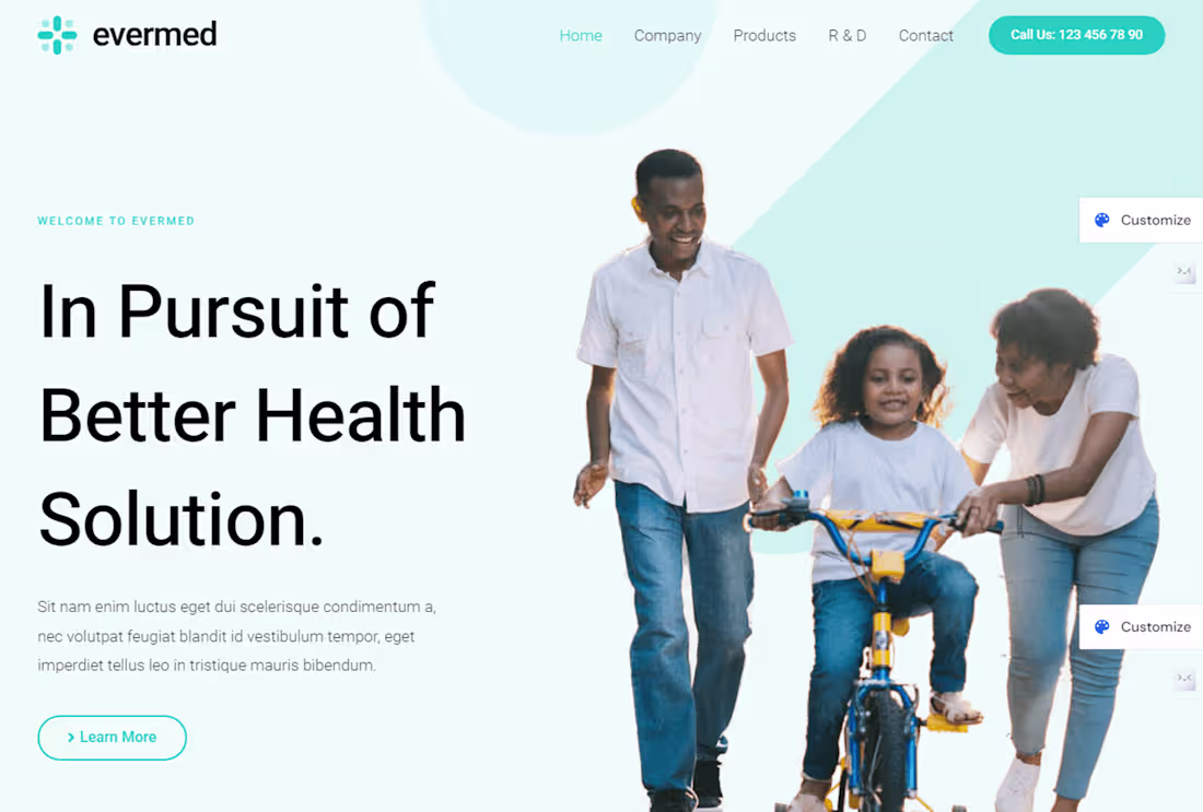 Cover image for Pharmaceutical website