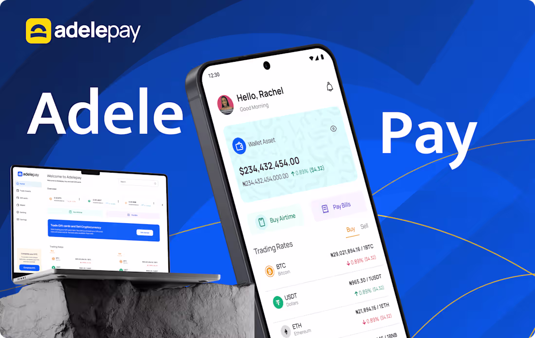 Cover image for Designing Adele Pay: Simplifying Crypto & Gift Card Transactions