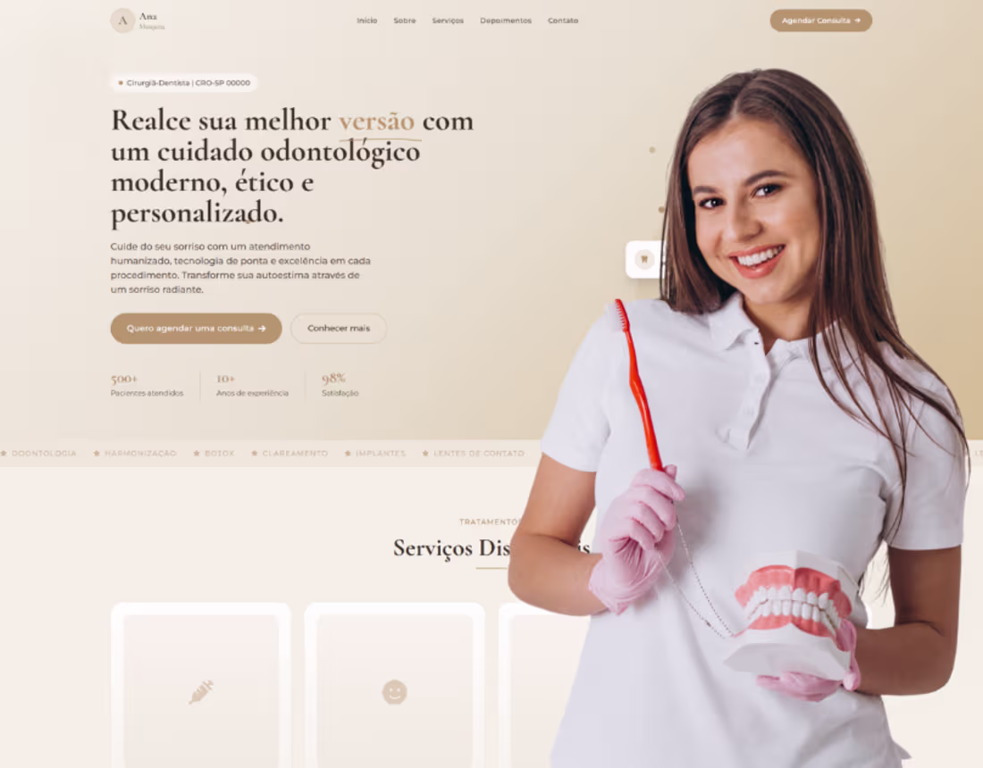 Cover image for Dental Clinic Landing Page