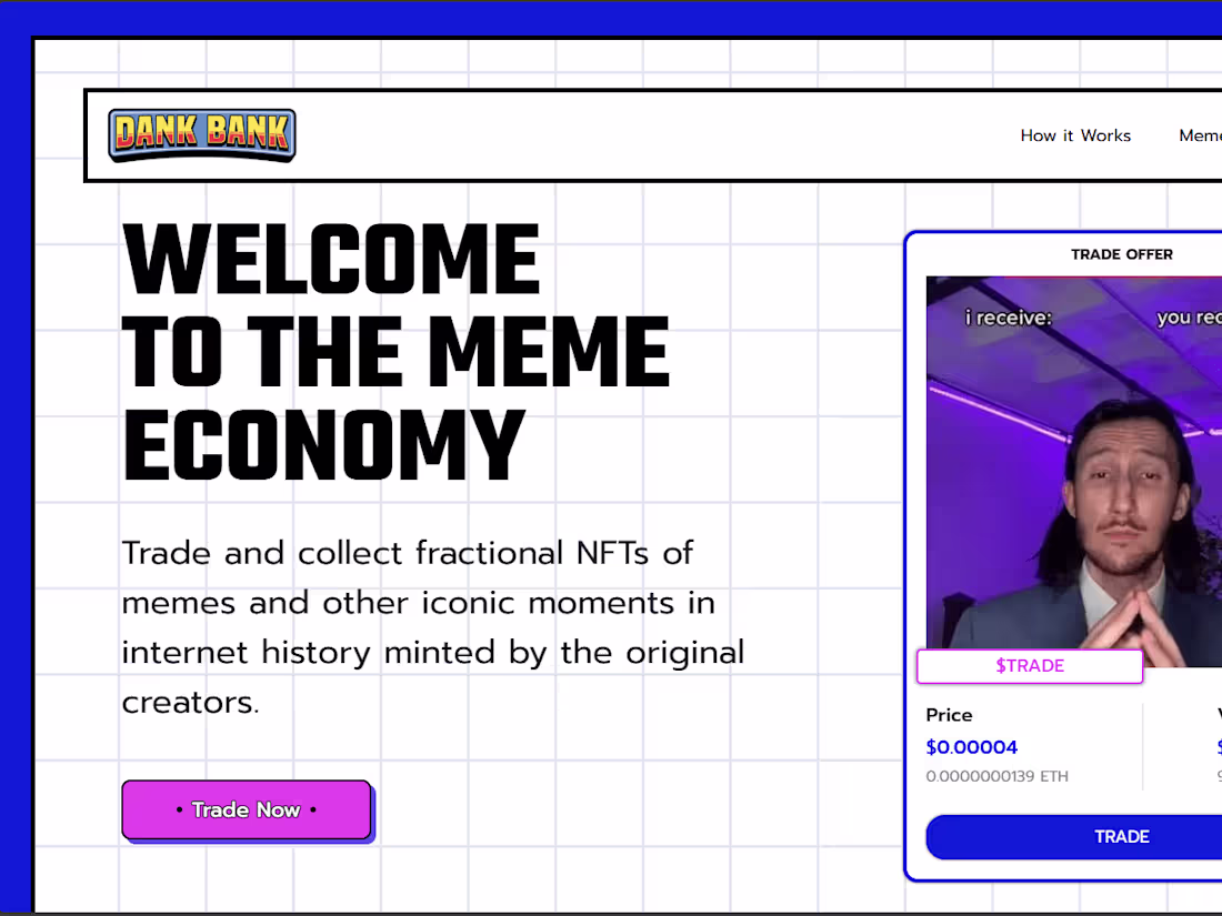 Cover image for DankBank Website Design and Development 