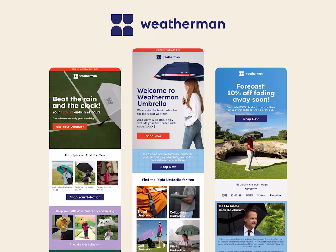 Cover image for Weatherman Email Design