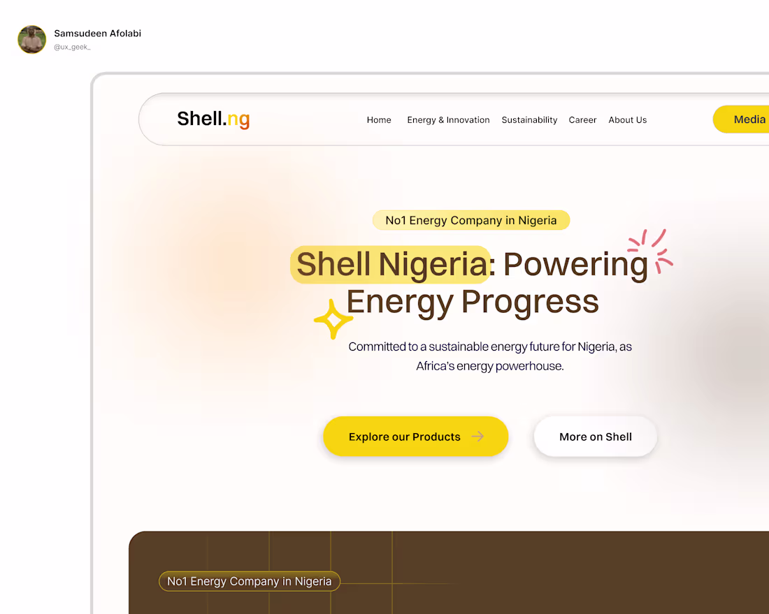 Cover image for Shell NG Website Redesign