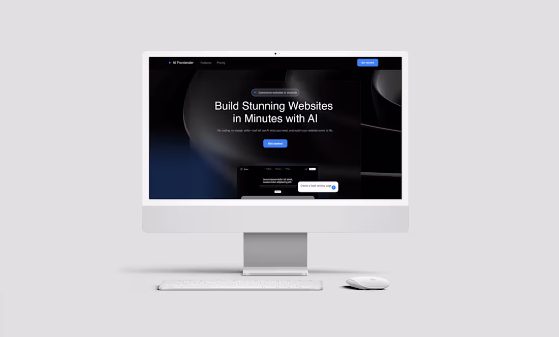 Cover image for AI-Frontender  |  AI  SaaS