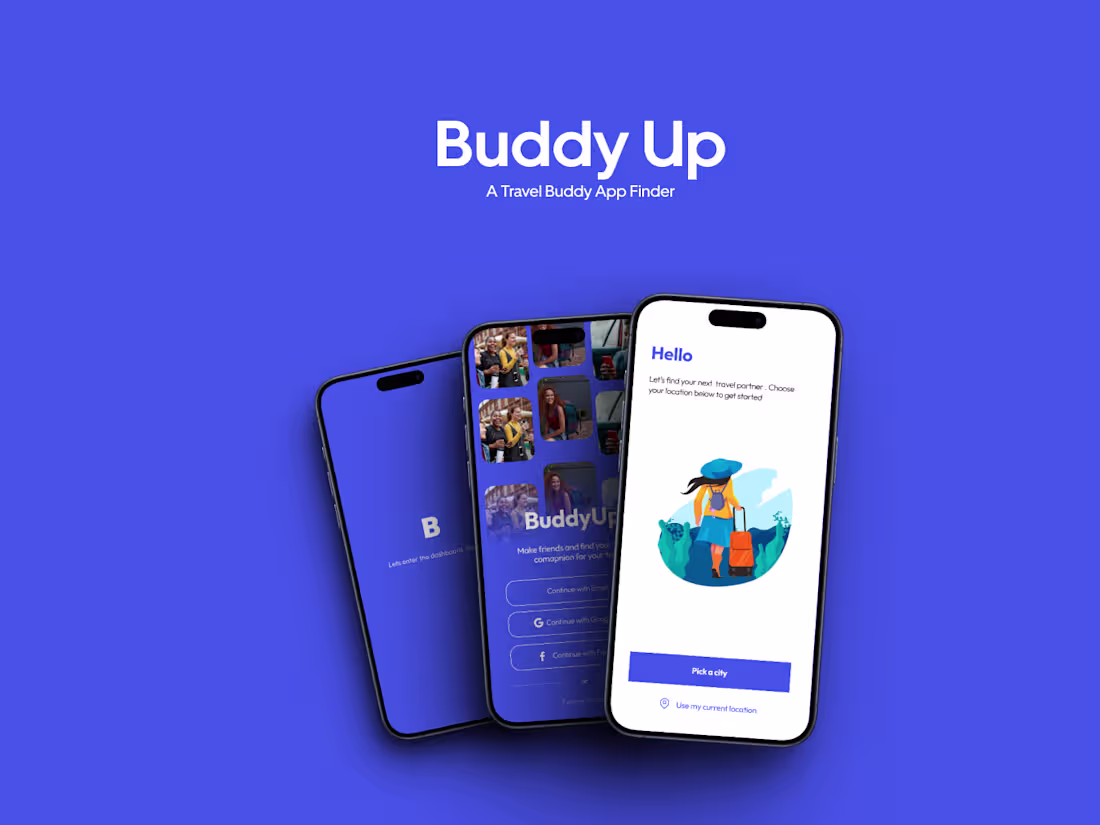 Cover image for BuddyUp App - A Travel Buddy App finder
