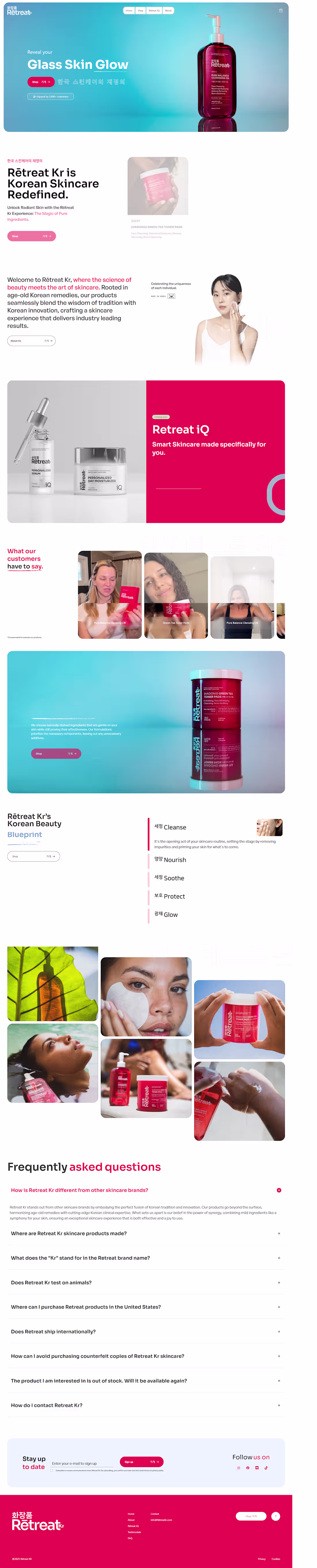 Cover image for RetreatKR E-Commerce & Smart Skincare Platform Development