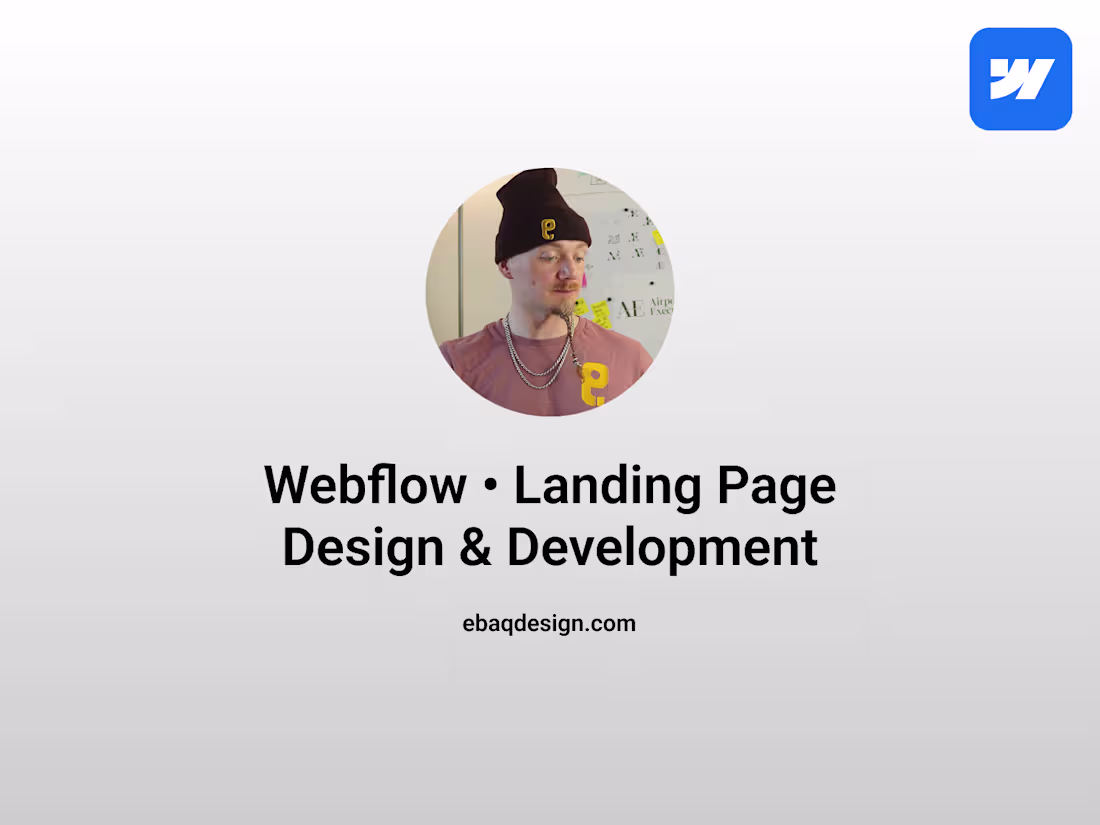 Cover image for Webflow • Web Design & Development